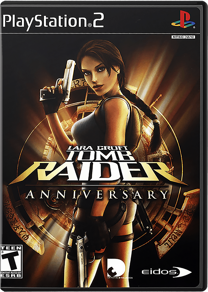 Tomb Raider Anniversary box art for Playstation 2